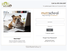 Tablet Screenshot of muttschool.dogbizpro.com
