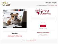 Tablet Screenshot of lovingpaws.dogbizpro.com