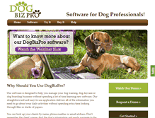 Tablet Screenshot of dogbizpro.com